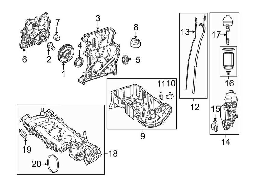 Mercedes Engine Intake Manifold Gasket 2700960180